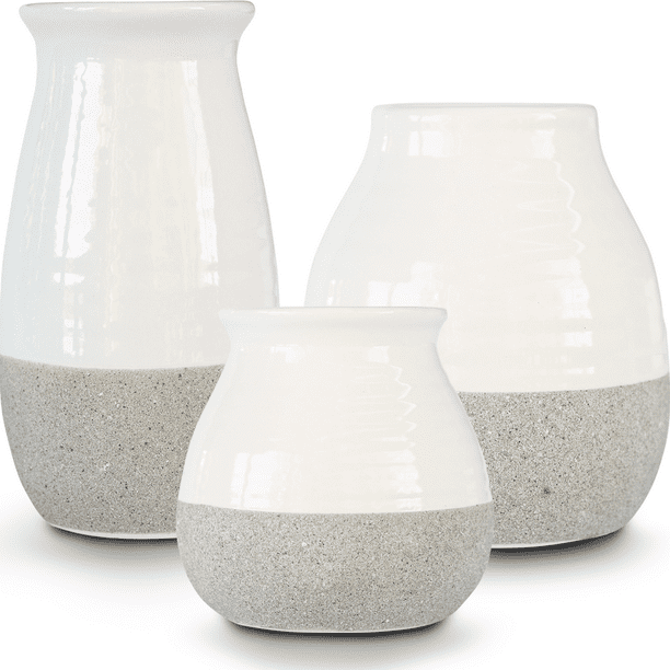 Size : S Vase Nordic Style Modern Retro Brown Glass Home Decoration Decorative 